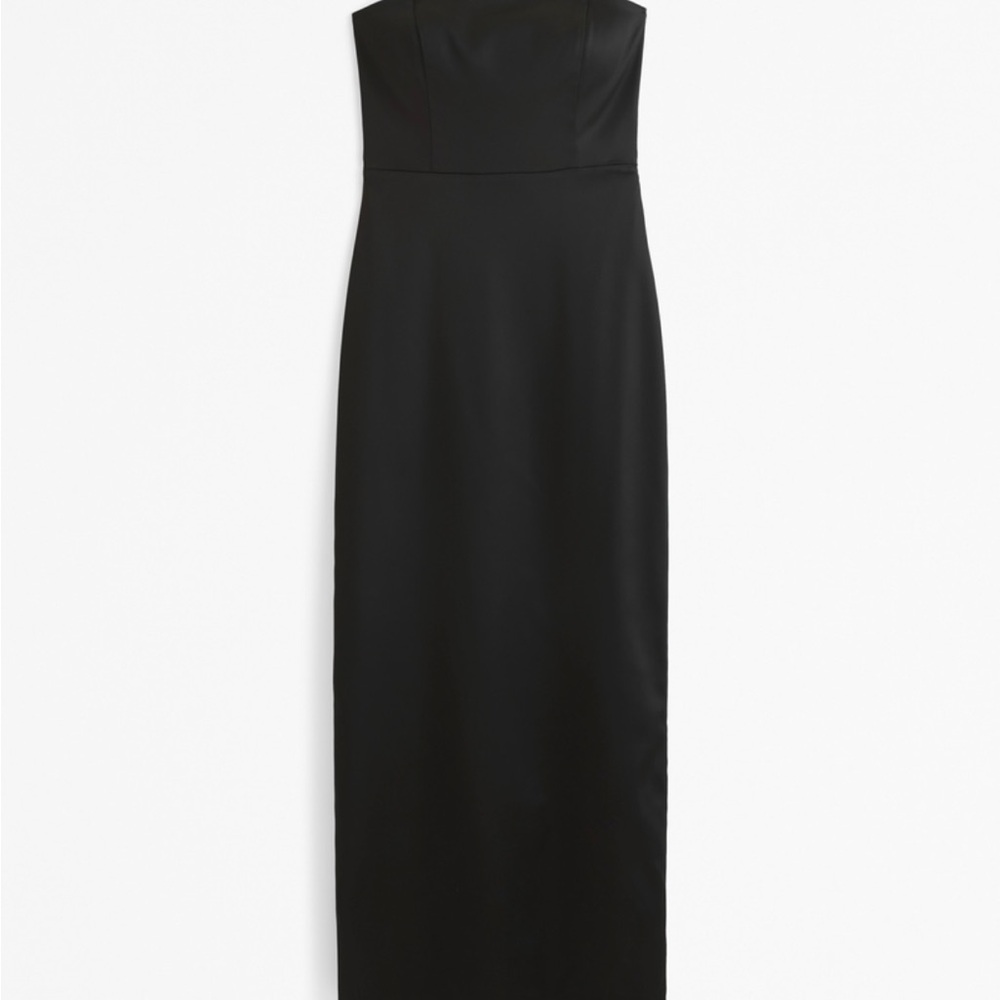 Abercrombie Black Strapless Maxi Dress